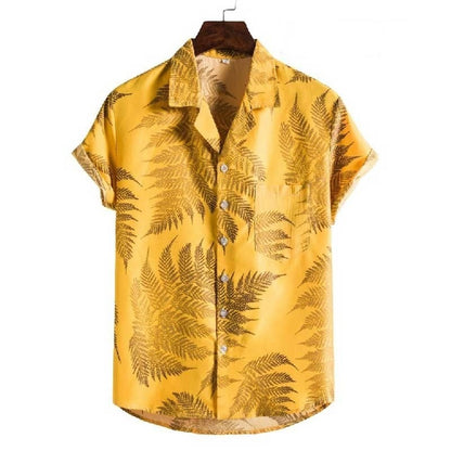 Summer Men For Shirt Holiday Fashion Beach Dot Print Short Sleeve Tops Aloha Clothing Streetwear Mens Hawaiian Shirts 5XL