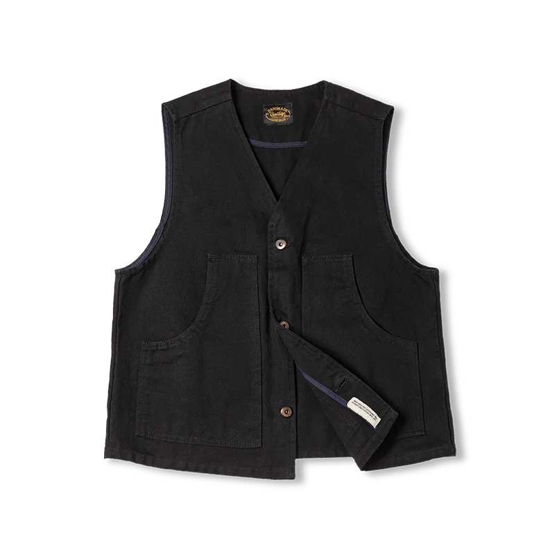 saferido American Vintage Layover Hunting Vest With Sleeveless Tank Top Amekaji Jacket Coat For Men