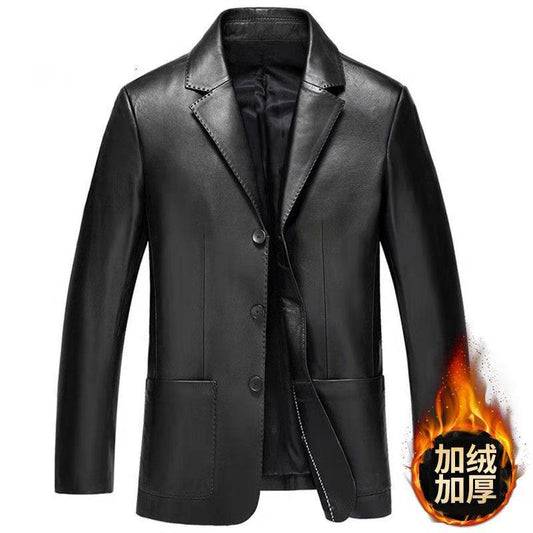 Brand Pu Leather Jacket Men Autumn Winter Casual Mens Jackets Solid Clothes Soft Motorcycle Outerwear