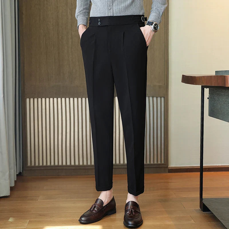 saferido  Men's Spring High Quality Business Suit Trousers /Male Slim Fit Solid Color Leisure Dress Suit Pants Homme 29-38