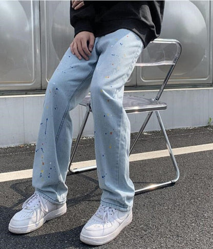 Men's Jeans Casual Denim Pants Hip Hop Neutral Jeans Streetwear Loose Straight Jean Pants Girl trousers Denim Jeans For Men